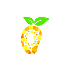 GRAPHIC LOGO VECTOR ILLUSTRATION MANGO JUICE FRESH