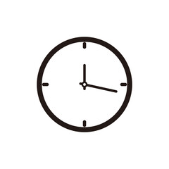 clock vector icon in trendy flat style