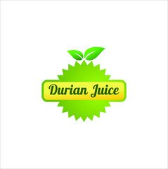 GRAPHIC LOGO VECTOR ILLUSTRATION DURIAN JUICE FRESH