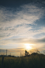 沖縄で見た夕日