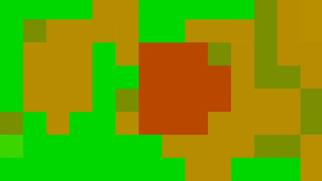 Colorful square 8 bit pixel background, pixel cube
