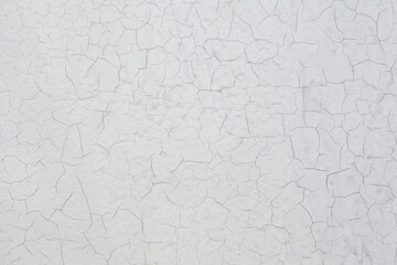 Cracked grunge concrete wall texture white background
