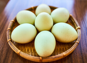 Healthy green eggs