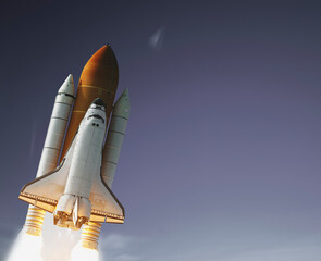 Rocket. Rocket tail. Rocket trace. The elements of this image furnished by NASA.