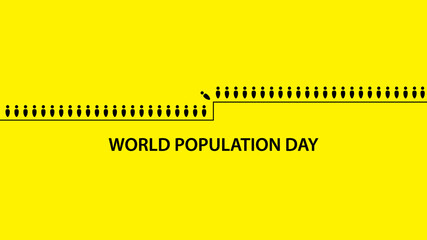 World Population Day. Vector illustration.