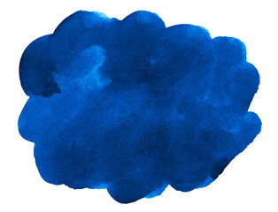 Classic blue watercolor abstract background, space colors, isolated place with divorces and borders. Trendy vintage paintings for design and decoration. Frame with copy space.