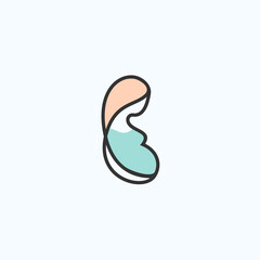 Obraz premium pregnant women logo. pregnant icon