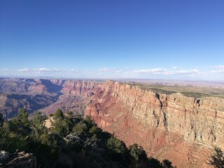 Sunny day over Grand canyon, Arizona, USA