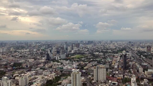 Bangkok City Timelapse footage from Bai You sky tower