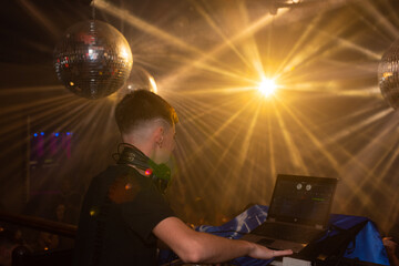 Dj at a discotheque