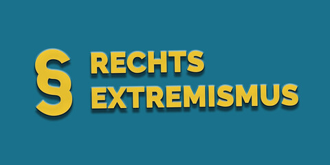 Naklejka na ściany i meble Rechtsextremismus