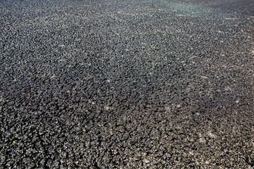 Asphalt close up gray and black texture  