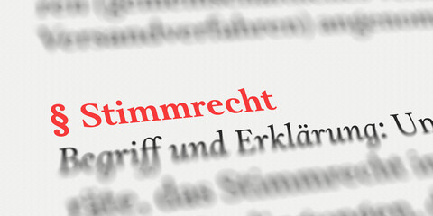 Stimmrecht Hauptversammlung