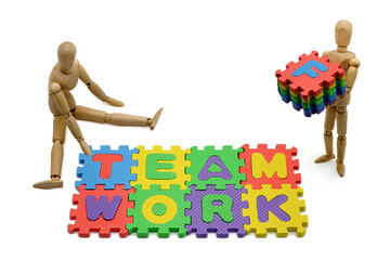 MANIKINS INSCRIPTION TEAMWORK WITH MATS - MANICHINI SCRITTA TEAMWORK CON TAPPETINI