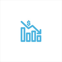 financial graphic icon flat vector logo design trendy