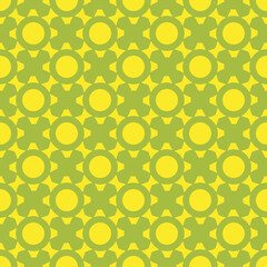 Yellow pattern on light seamless background.