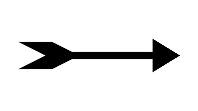 Simple Arrow Icon. Vector Image.