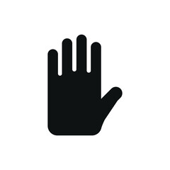 Stop. Answer hand sign icon