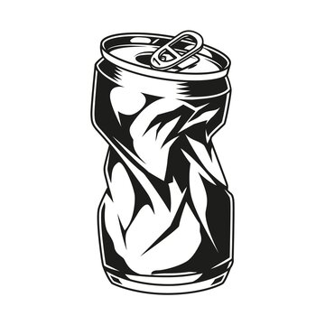 crushed can art