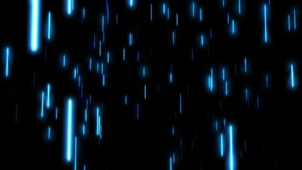 Blue Vertical Light Streaks Loop Overlay Background - Powered by Adobe