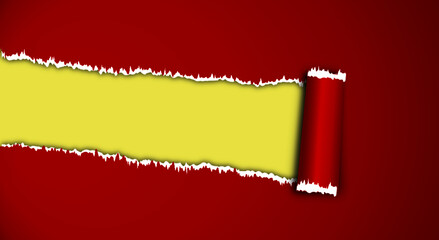 vector illustration of background with paper tear effect