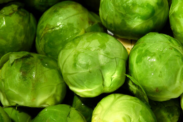 Brussels Sprout close up detailed