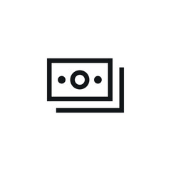 Money icon. Cash symbol modern simple vector icon