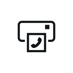 Fax icon. Vector Illustration