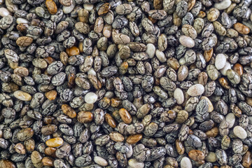 Chia seeds close up macro background texture