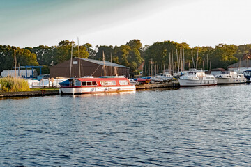 22 A full boatyard of hire boats and pleasure craft on the River Ant in the heart of the Norfolk...