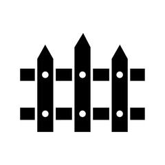 fence icon glyph style design