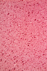 pink sponge texture close up