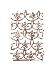 Vintage floral frame. Decorative forged lattice with floral pattern. Decorative hand drawn background 