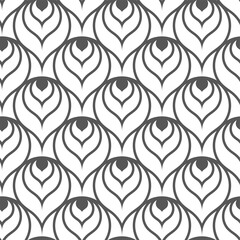 Repeat Black Vector 1920 Decoration Texture. Continuous Elegant Graphic Wedding Swatch Pattern. Seamless Linear Roaring Decor 