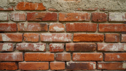 old red brick wall background, textured
