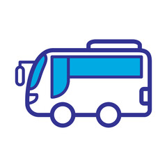 BUS icon logo illustration design