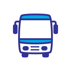 BUS icon logo illustration design