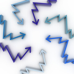 Challenge and competition concepts, original 3d rendering