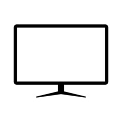 moniter led tv icon vector isolated white
