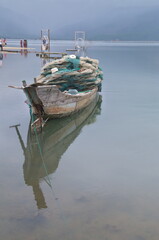 Obraz premium vietnamesische Fischerboote in der Lagune