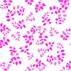 Texture with flowers and plants. Floral ornament. Original flowers vector pattern.