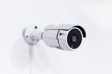 security camera white isolated