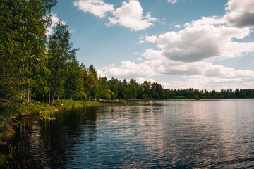 Fototapeta premium lake and forest in Kihniö