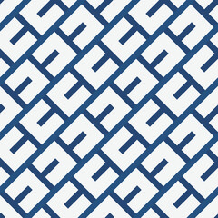 Blue geometric seamless pattern. Modern Seamless Geometric Abstract Background Suitable for Wallpapers, Fabric and Website Backgrounds. Seamless pattern with stripes. Graphic modern pattern. Vector 