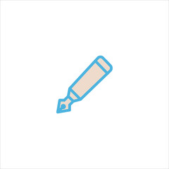 pen icon flat vector logo design trendy