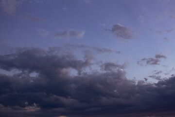 Scenic view of the sky with clouds during sunset in cityscape
