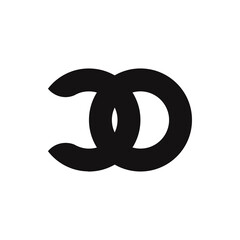 CO Letter Logo Design With Simple style