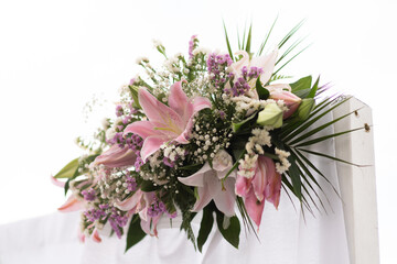 bridal bouquet with precious flowers