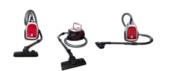 Vacuum cleaner isolated on the white background