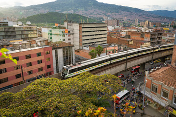 Medell&iacute;n, Antioquia / Colombia. February 25, 2019. The Medell&iacute;n metro is a massive rapid transit system that serves the city
